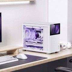 Jonsbo D31 Mesh Screen White Mini Tower Case - Sleek Design, Optimal Cooling & Ultimate Performance
